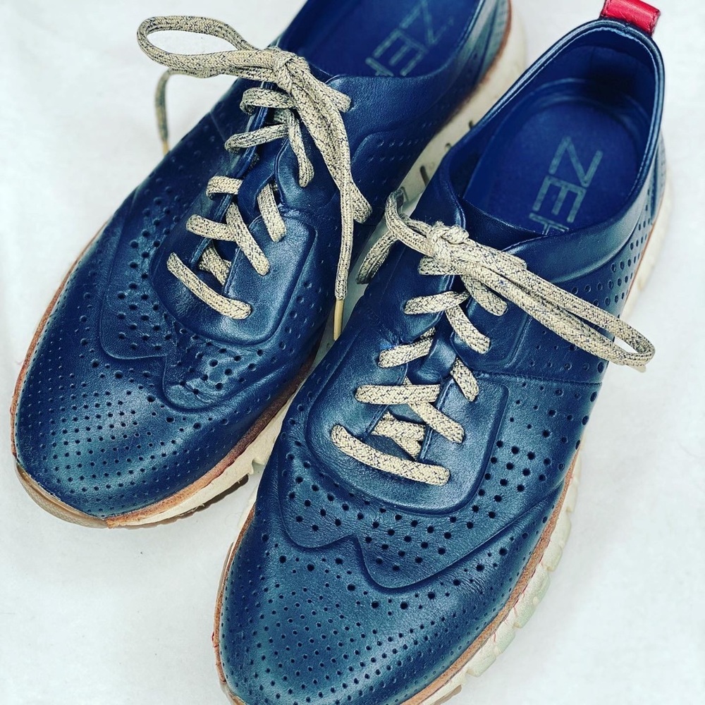 Cole Haan Zerogrand leather wingtip sneakers - Picture 2 of 8